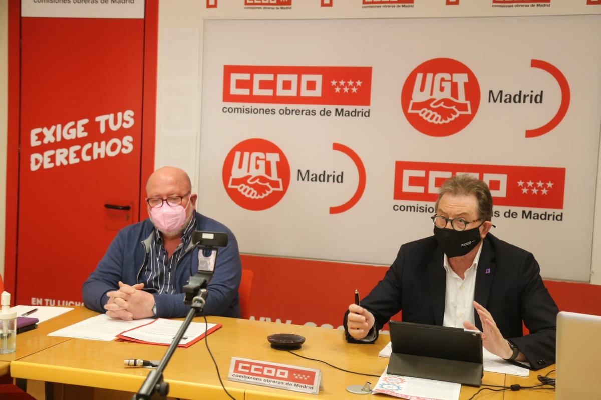 CCOO y UGT convocan una movilización en Madrid para exigir al gobierno