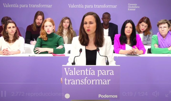 Ione Belarra Basta con que Podemos y Sumar firmemos una declaración