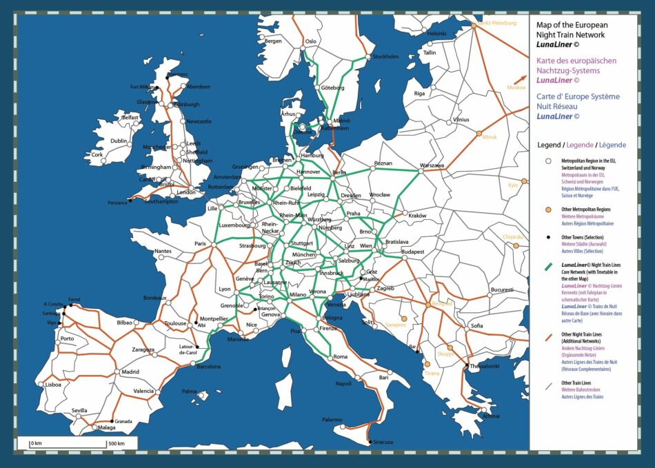 Por la recuperación y mantenimiento de los trenes nocturnos en Europa