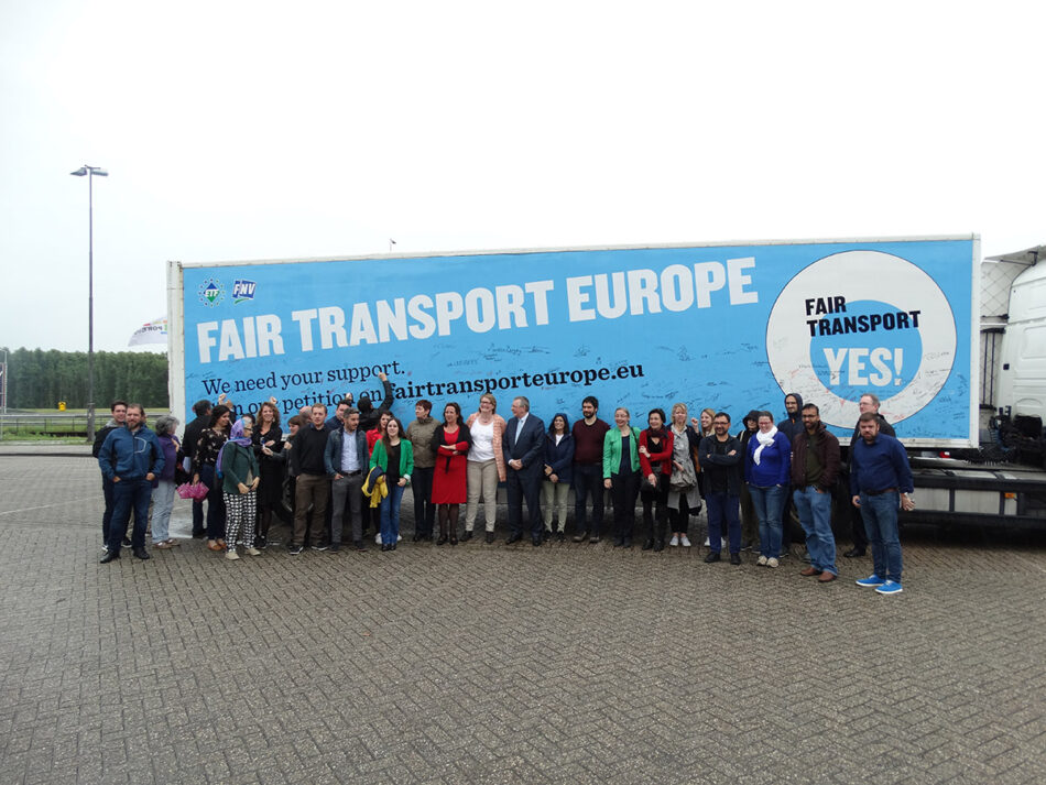 Eurodiputadas de IU se reúnen en Ámsterdam con ediles, sindicatos y trabajadores del transporte y del sector marítimo