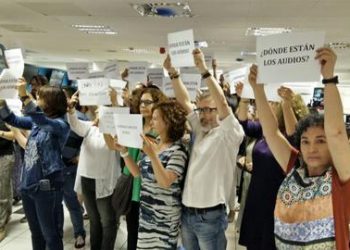 Protestas por manipulación en TVE y TVG