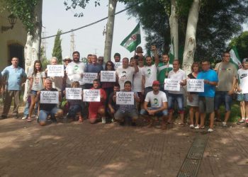 Asamblea del SAT en Arquillos sobre la finca Calderón, 10 años trabajada por jornaleros del Sindicato, ahora a subasta por la CHG