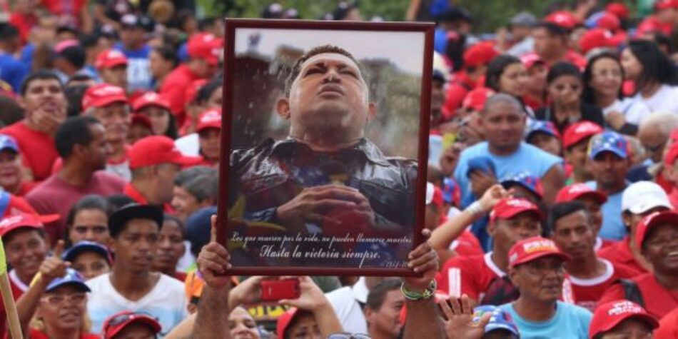 Marcha de apoyo al gobierno en Venezuela