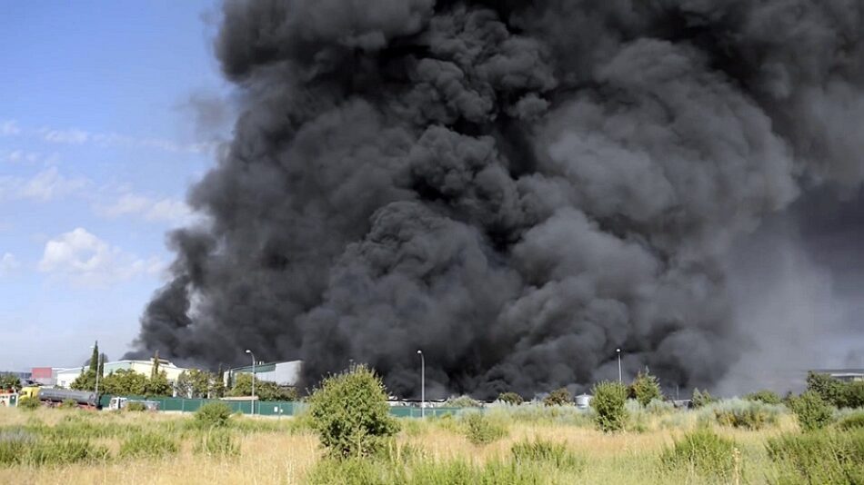 Altos niveles de partículas en el sur de Soria por la nube tóxica de Chiloeches