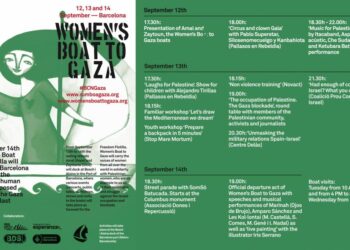 Barcelona prepara los actos de salida de la flotilla de Mujeres Rumbo a Gaza