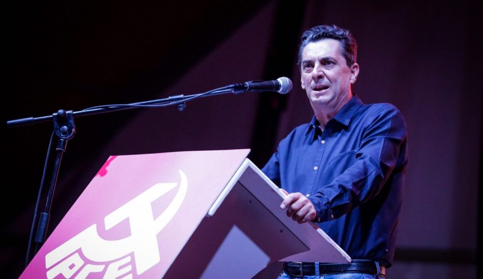 Centella en la Fiesta del PCE: “Tenemos que organizar la rebeldía en el desarrollo de la ofensiva político y social”
