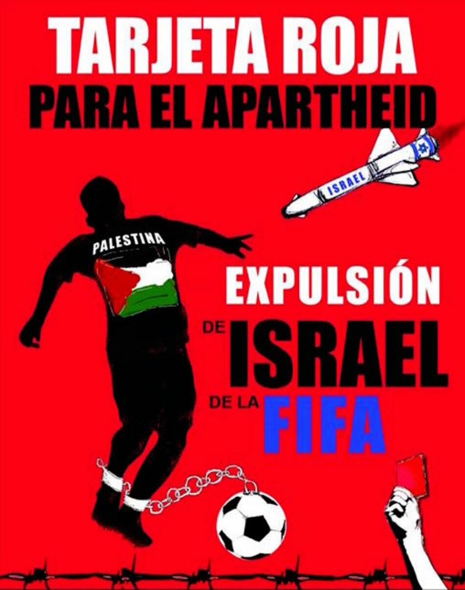 IU pide a la UE que recomiende a FIFA y UEFA no permitir la participación de Israel en sus competiciones