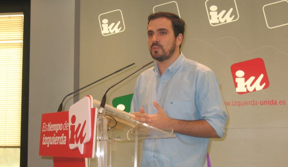 Garzón (IU) valora que “los tiempos políticos que se manejan son completamente incompatibles con las emergencias sociales del país”