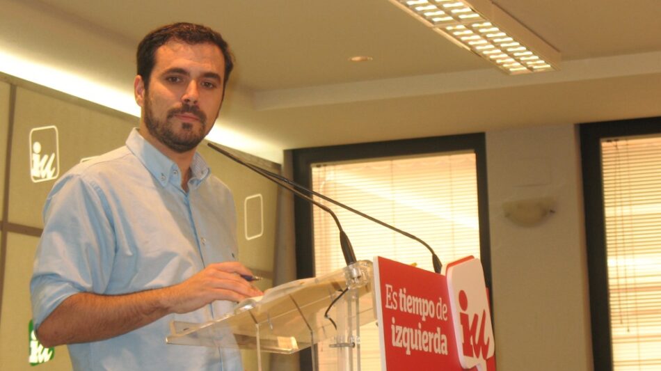 Garzón adelanta que la dirección de IU ultima distintos planes de trabajo para perfilar en unos días “nuestra estrategia política para el próximo año”