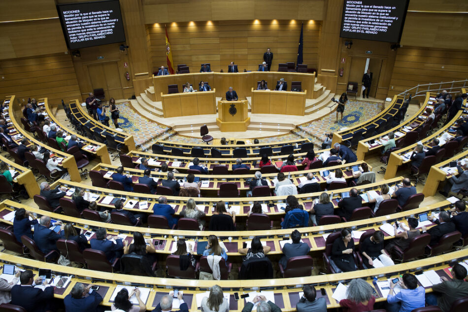 Los votos del Grupo Popular bloquean en el Senado la moción del Grupo del Cambio para combatir la pobreza energética