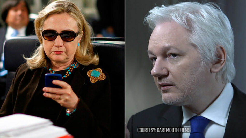 Assange: «Hillary Clinton fue la figura clave en la destrucción del Estado de Libia»