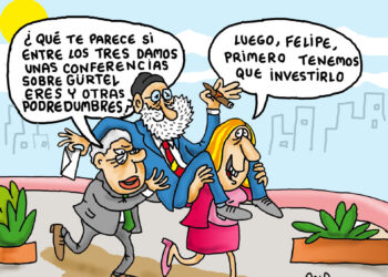 Felipe y Susana con Rajoy