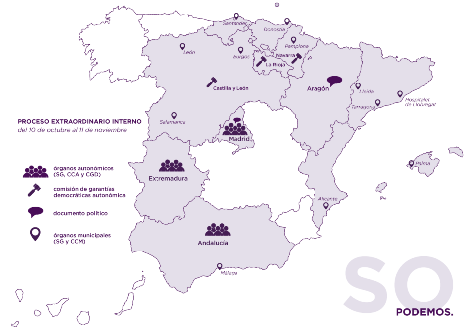 Las primarias de Podemos en 7 comunidades y 12 municipios concluyen con una alta participación