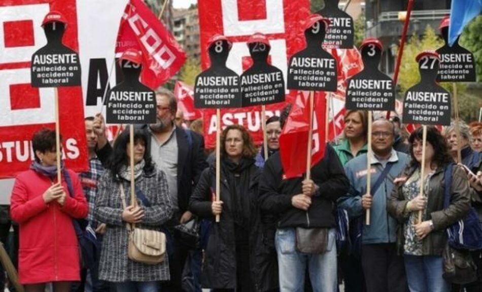 CCOO denuncia que continúa el incremento de la siniestralidad laboral