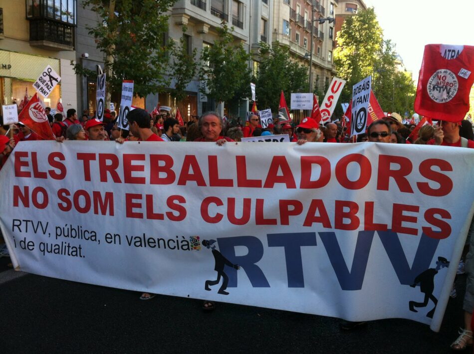 CGT amplía la demanda por el ERE de RTVV contra la Corporación Valenciana de Medios de Comunicación y planteará la sucesión de empresas