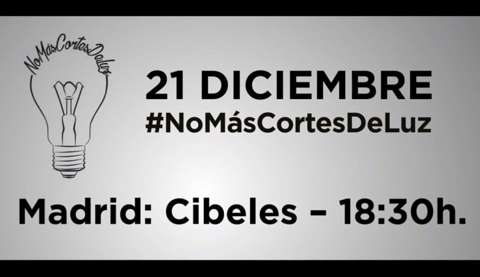 Ganemos Córdoba se suma a la campaña #NoMásCortesDeLuz