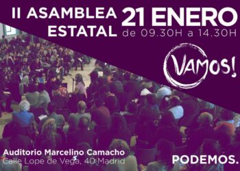 Vamos! celebra la II Asamblea Estatal en Madrid el próximo 21 de enero