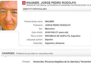 IU pregunta al Gobierno por la situación legal de Jorge Pedro Rodolfo Wagner, ex-coronel argentino investigado por homicidios, secuestros y torturas