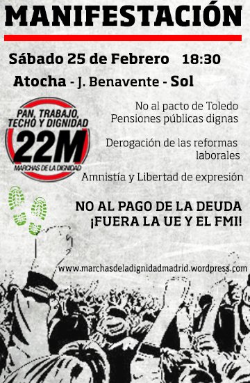 La CGT tomará las calles este sábado junto a las Marchas de la Dignidad en defensa de las Pensiones Públicas y de “Lo Público y lo Común”