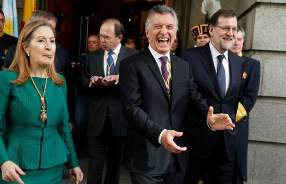 Duras críticas a Macri en su visita a España. Se escucharon repetidos reclamos por la libertad de Milagro Sala