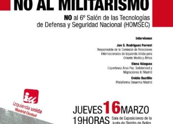 Acto contra la feria armamentística Homsec 2017