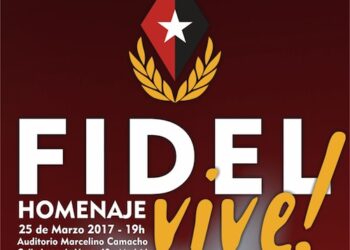 Este sábado 25 de marzo en Madrid: gran homenaje a Fidel Castro
