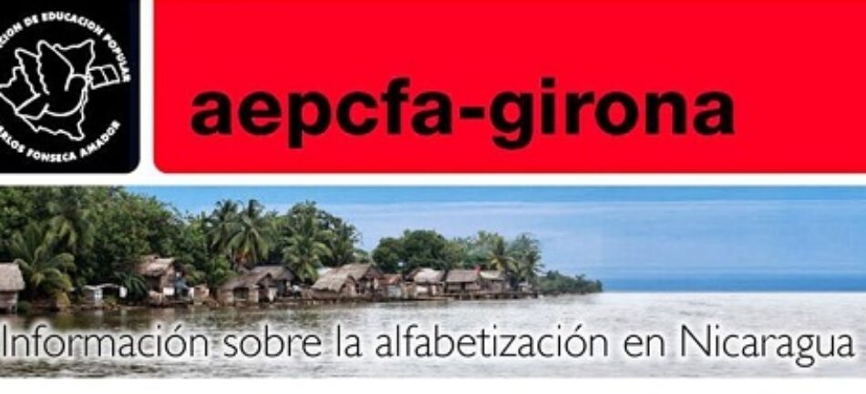 «¡Y van 27!», en celebració del 27 aniversari de l’Associació d’Educació Popular Carlos Fonseca Amador (AEPCFA) de Nicaragua