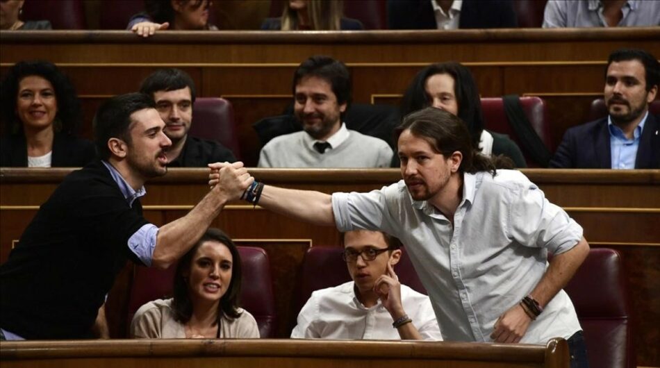 Iglesias y Espinar participan en un encuentro con círculos de Madrid organizado por la dirección  municipal