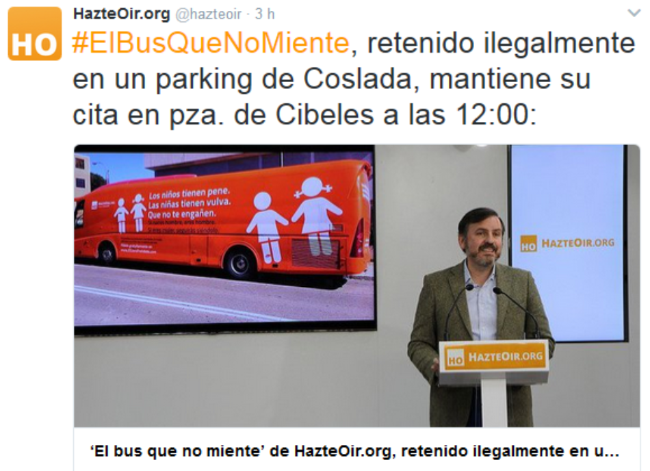 En Marea pide explicaciones al Gobierno por la campaña de Hazte Oír que incita al odio y la discriminación