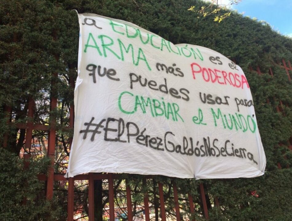 La Federación de Asociaciones Vecinales se opone al cierre del instituto Pérez Galdós y condena la actuación policial