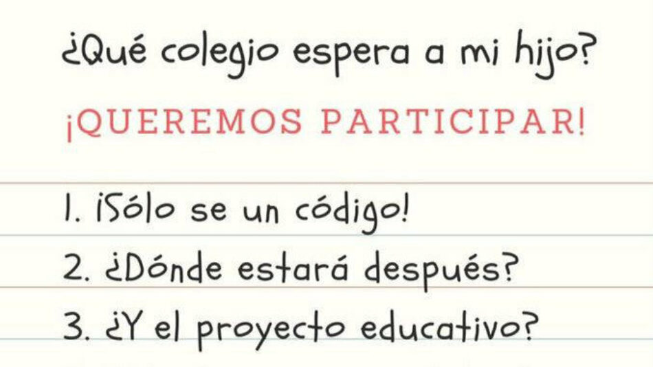 Miles de familias exigen a la Consejería de Educación aclaraciones sobre el colegio «fantasma» del Ensanche de Vallecas