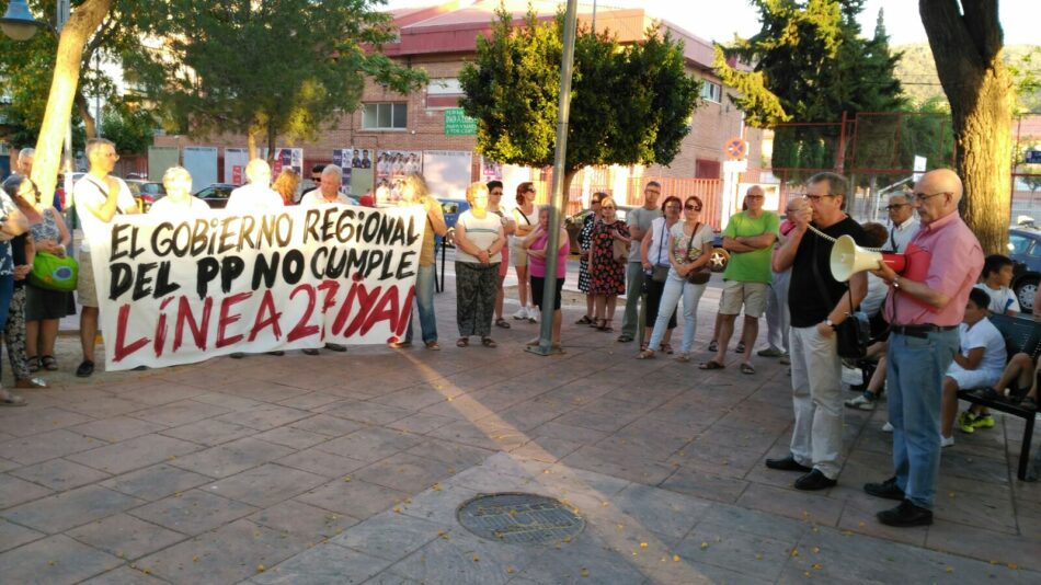 La oposición y la Plataforma La Costera Sur también es Murcia denuncian la situación del transporte público en pedanías