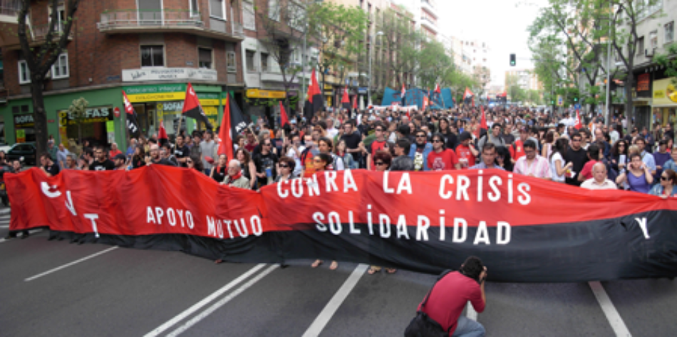 1 de Mayo: CNT llama a movilizarse contra los recortes y las agresiones