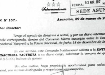 Paraguay. “Ese es el diálogo que ofrece Cartes, quince mil balines de goma”