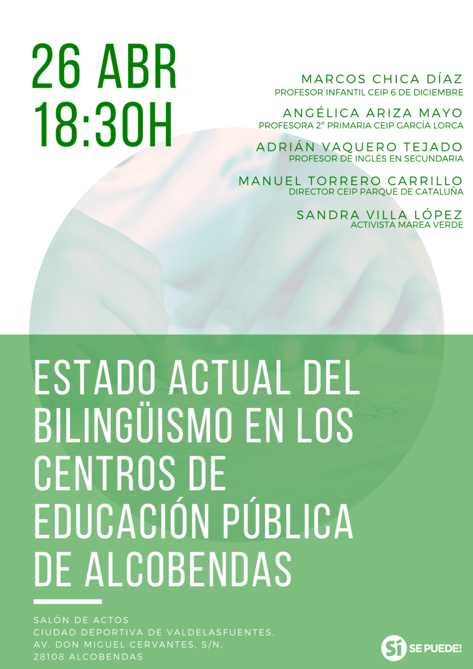 Debate sobre el estado de la Educación Bilingüe en la Escuela Pública en Alcobendas