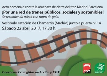 Fin de semana de acciones por un tren público, social y sostenible