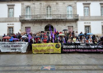 Concentracións en toda Galiza de rexeitamento á violencia de xénero