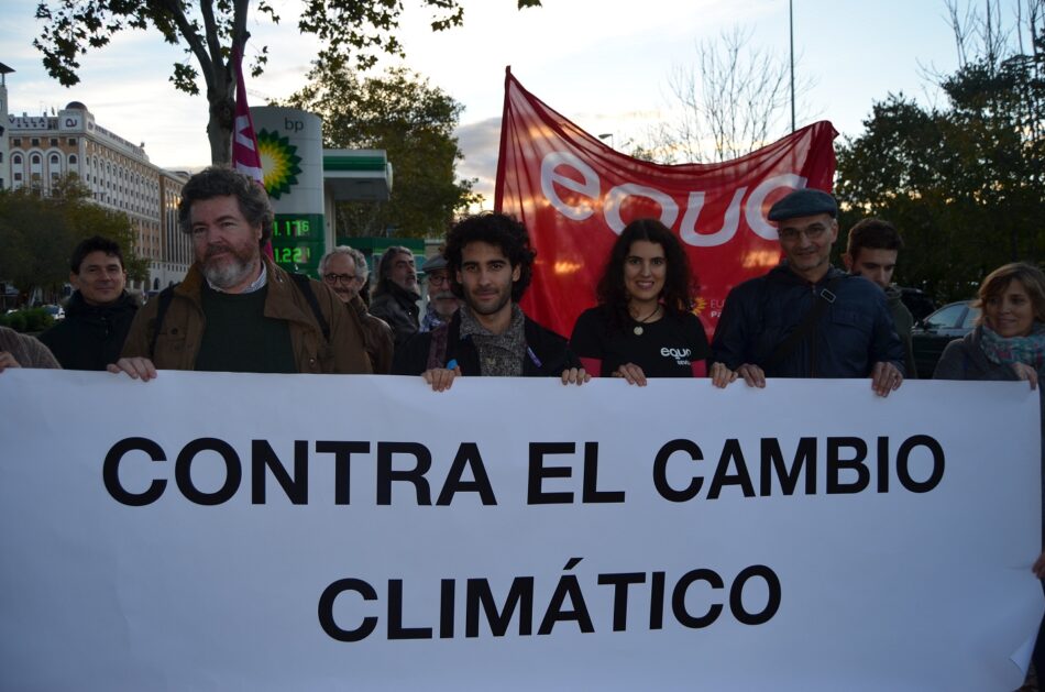 EQUO reclama “menos postureo” y más medidas reales para mitigar los efectos del cambio climático