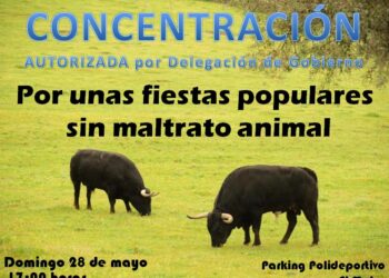 primera concentración antitaurina en la Sierra Norte de Madrid