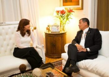 Cristina Fernández de Kirchner recibió a Rafael Correa al concluir visita a Buenos Aires