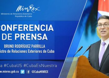 Conferencia de prensa de Bruno Rodríguez Parrilla, ministro de Relaciones Exteriores de Cuba