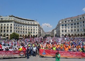 Grecia: Gran manifestación anti-OTAN y anti-imperialista en Tesalónica