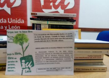 Izquierda Unida León Local iniciará una actividad de ‘suelta de libros libres’ el próximo día 1 de julio para fomentar la lectura en verano