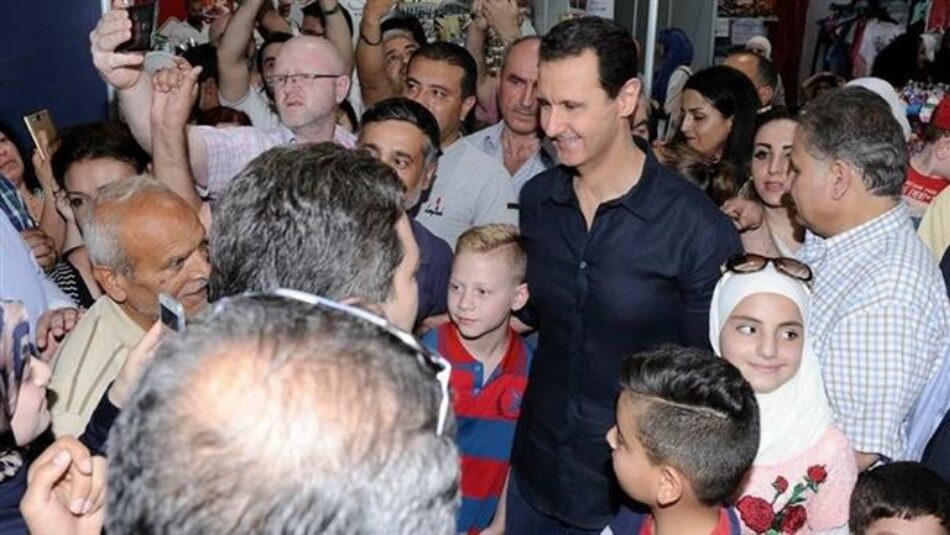 Presidente Assad se mezcla entre su pueblo en la Feria de Ramadán de Damasco