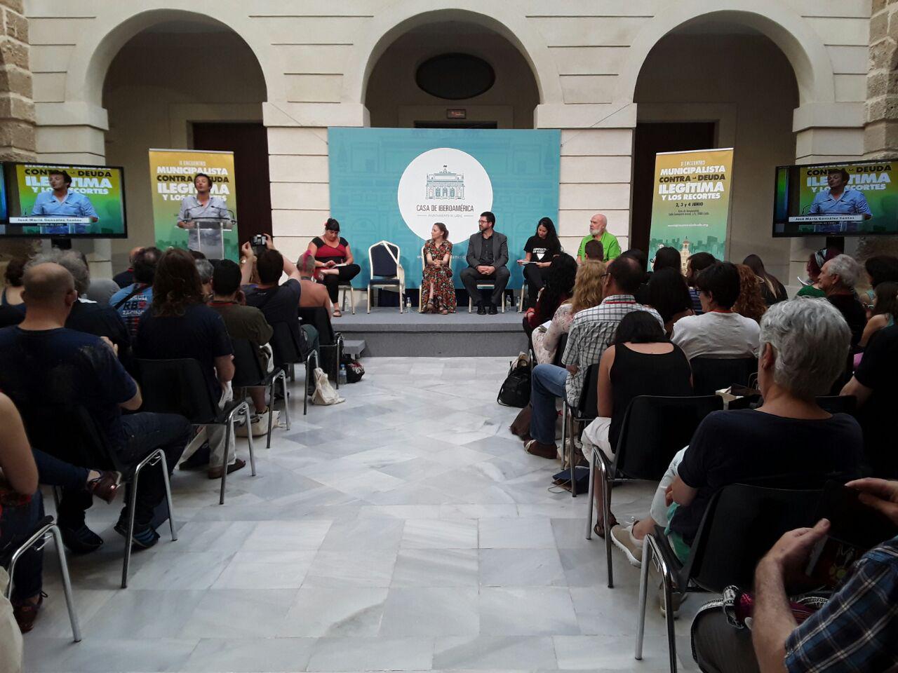 Comienza el II Encuentro Municipalista Contra la Deuda Ilegítima y los Recortes en Cádiz con 77 municipios de todo el estado