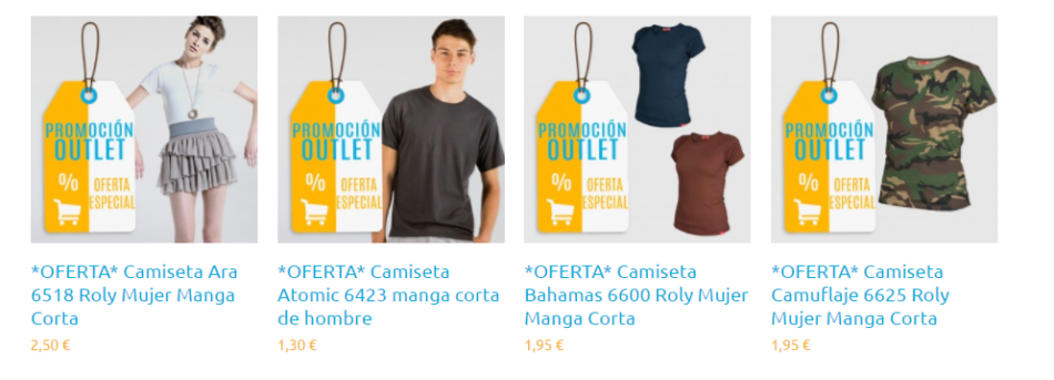 Un servicio que nos proporciona camisetas baratas y de calidad