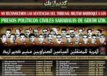 La condena a los presos políticos saharauis de Gdeim Izik es una vergüenza para el mundo