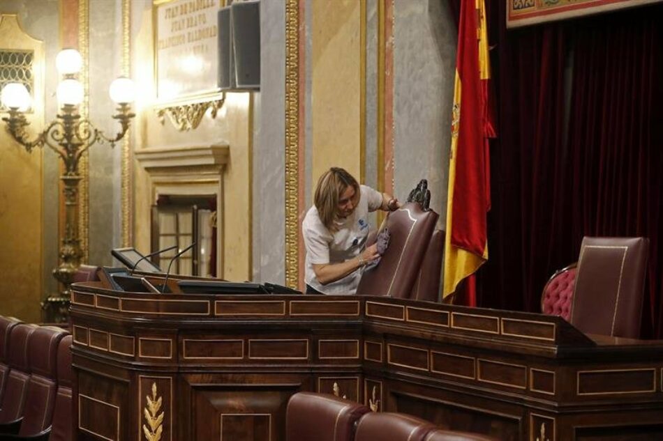 Garzón advierte por carta a Ana Pastor del notable empeoramiento de las condiciones laborales del personal de limpieza y restauración del Congreso