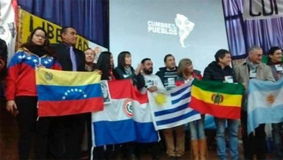 Cumbre de los Pueblos Mercosur expresa apoyo a Venezuela