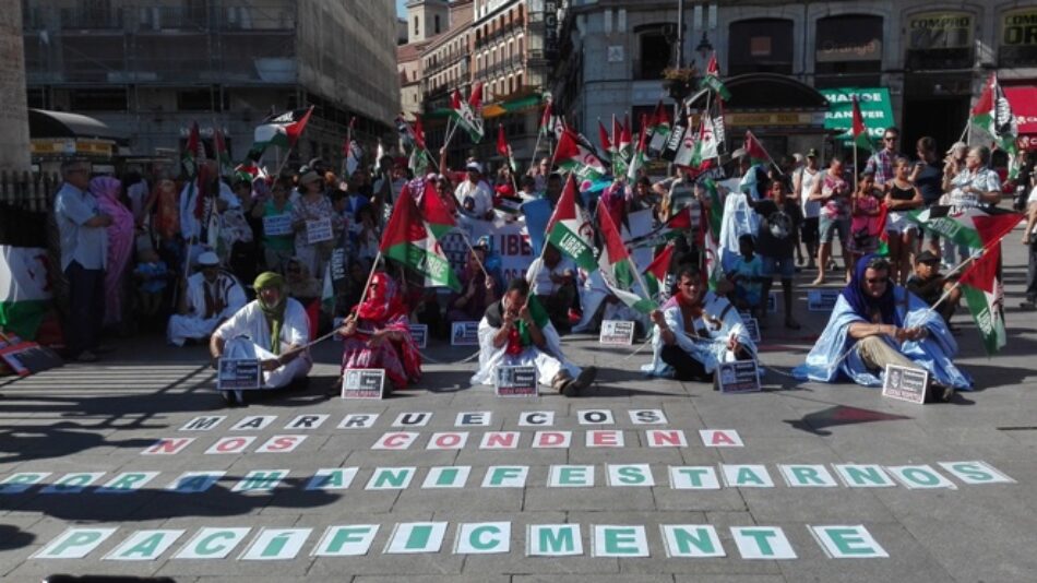 Crónica de la concentración en la Puerta del Sol de Madrid para denunciar la pasividad de España y las tropelías de Marruecos en el Sáhara Occidental